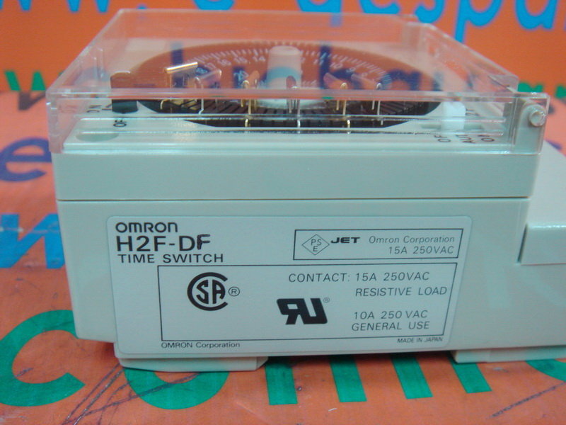 OMRON TIME SWITCH H2F-DF TIME:24h 200 to 240VAC - PLC DCS SERVO Control  MOTOR POWER SUPPLY IPC ROBOT